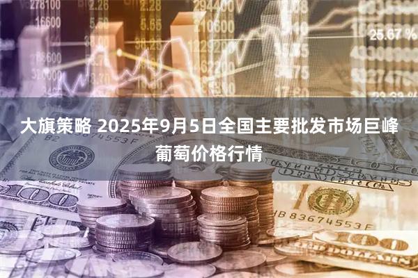 大旗策略 2025年9月5日全国主要批发市场巨峰葡萄价格行情