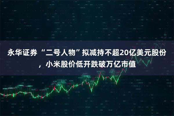 永华证券 “二号人物”拟减持不超20亿美元股份，小米股价低开跌破万亿市值